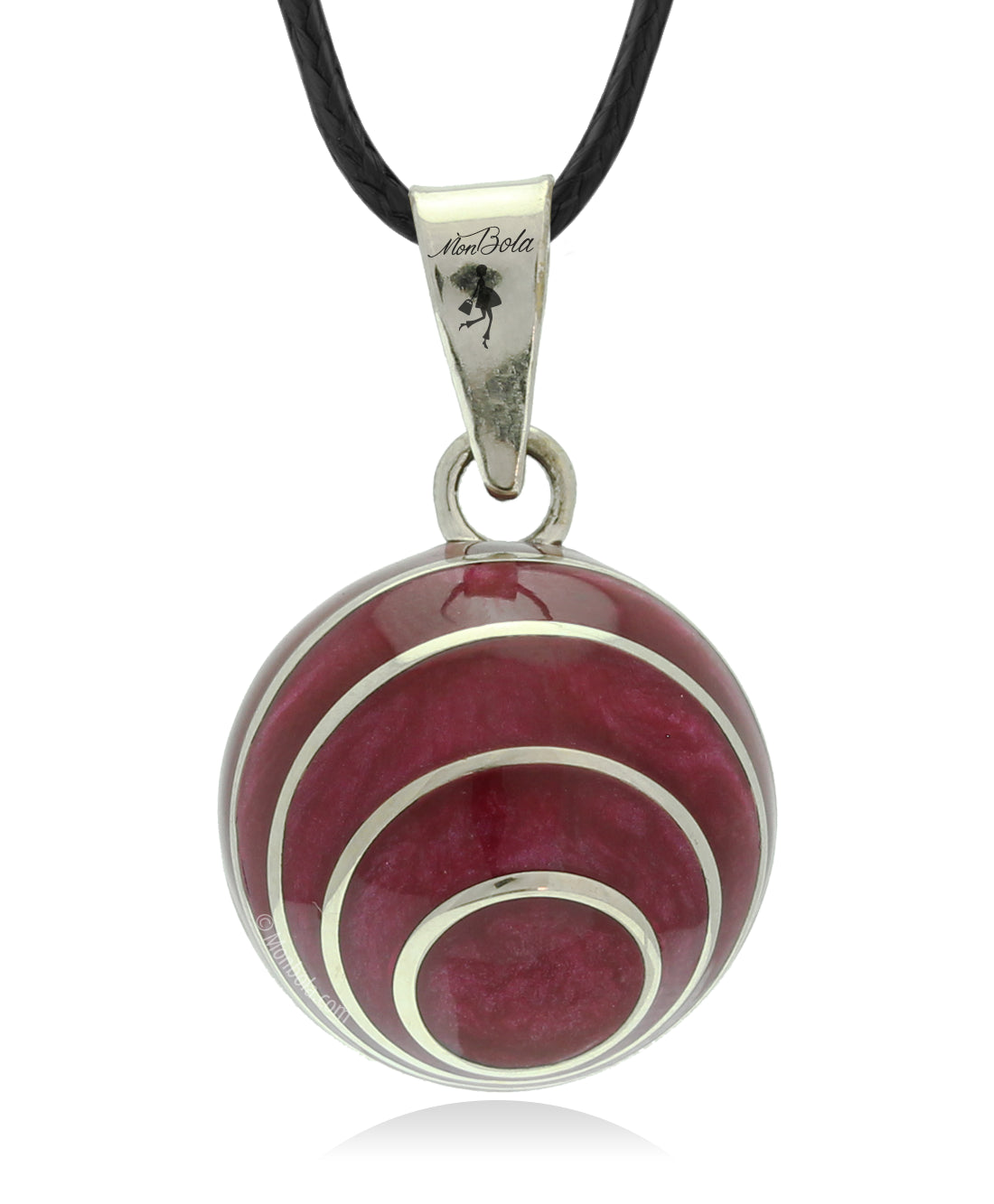 Burgundy Spiral Pregnancy Bola