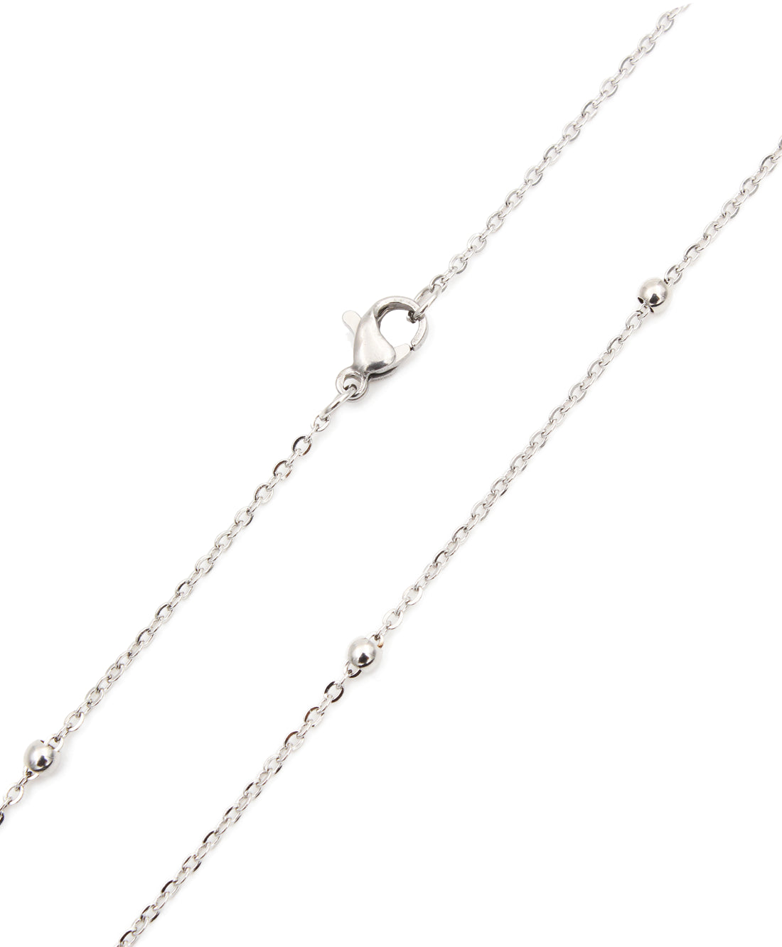 Long necklace / Necklace - Silver - Pregnancy bola 110cm