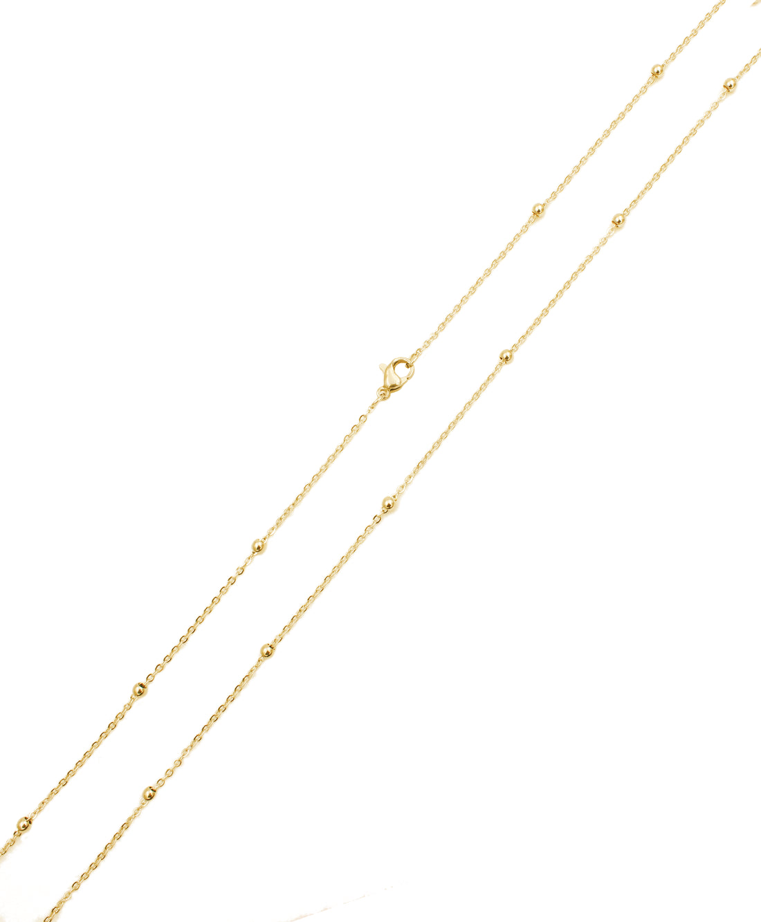 Long necklace / Necklace - Gold - Pregnancy bola 110cm