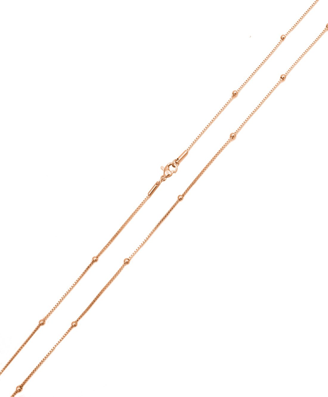 Long necklace / Necklace - Rose Gold - Pregnancy bola 110cm