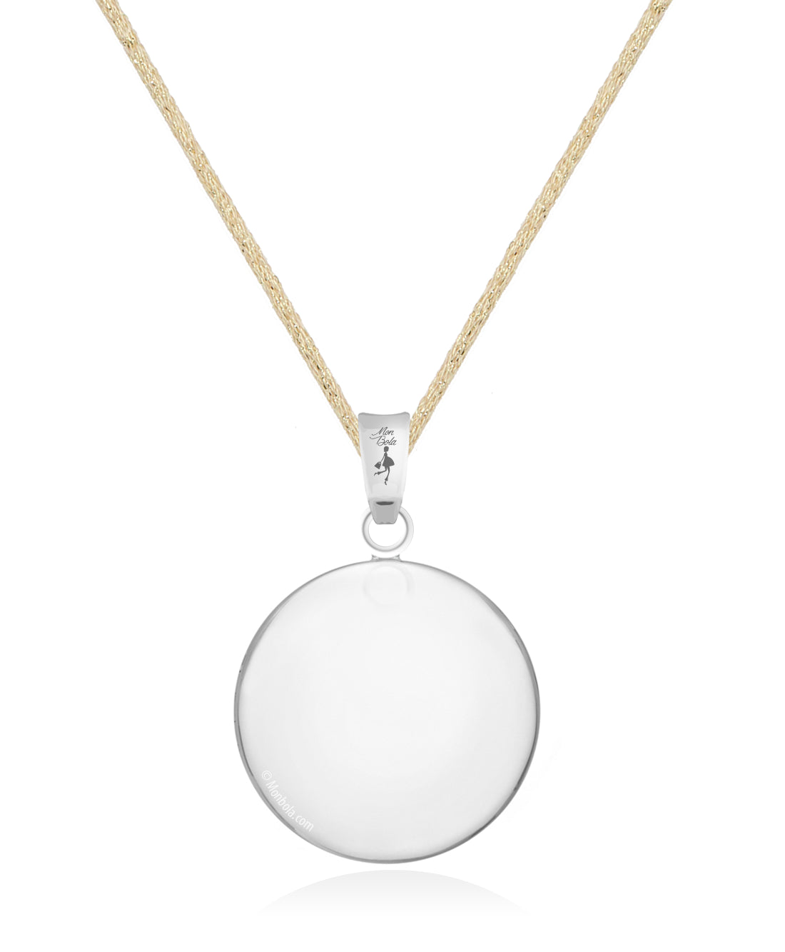 Maternity Bola (Silver) - Gold Cord