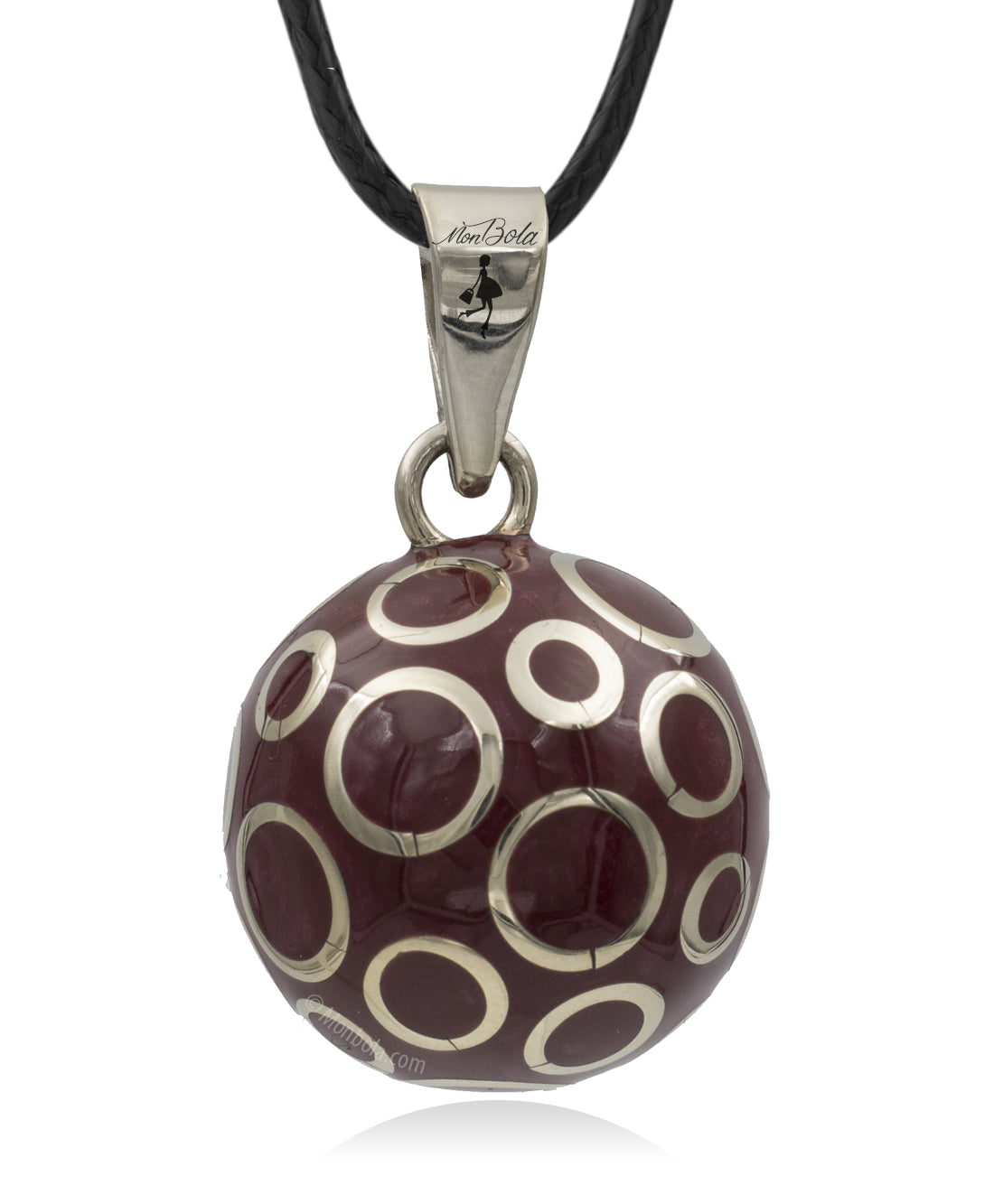 Maternity Bola Bordeaux Silver Circles